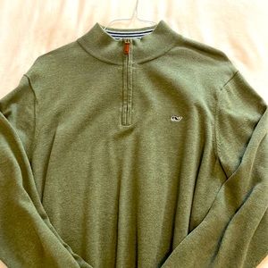 Large vineyard vines pull over sweater always dry cleaned.